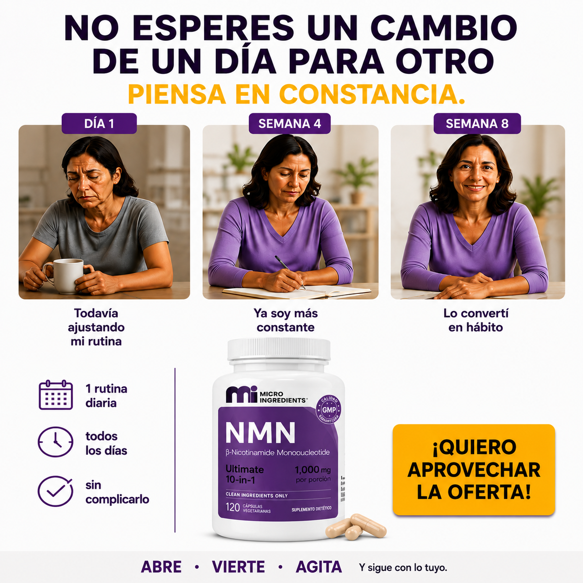 NMN Complex 10-en-1 - 120 cápsulas