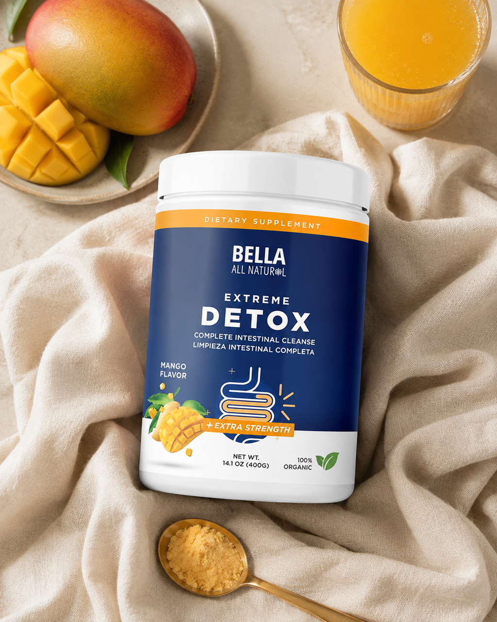 Bella Detox Mango · ¡¡No mas barriguita por estreñimiento!!