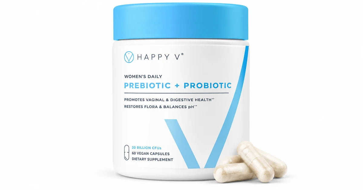[POR TESTEAR] Happy V Prebiotic + Probiotic para Mujeres · 60 Cápsulas